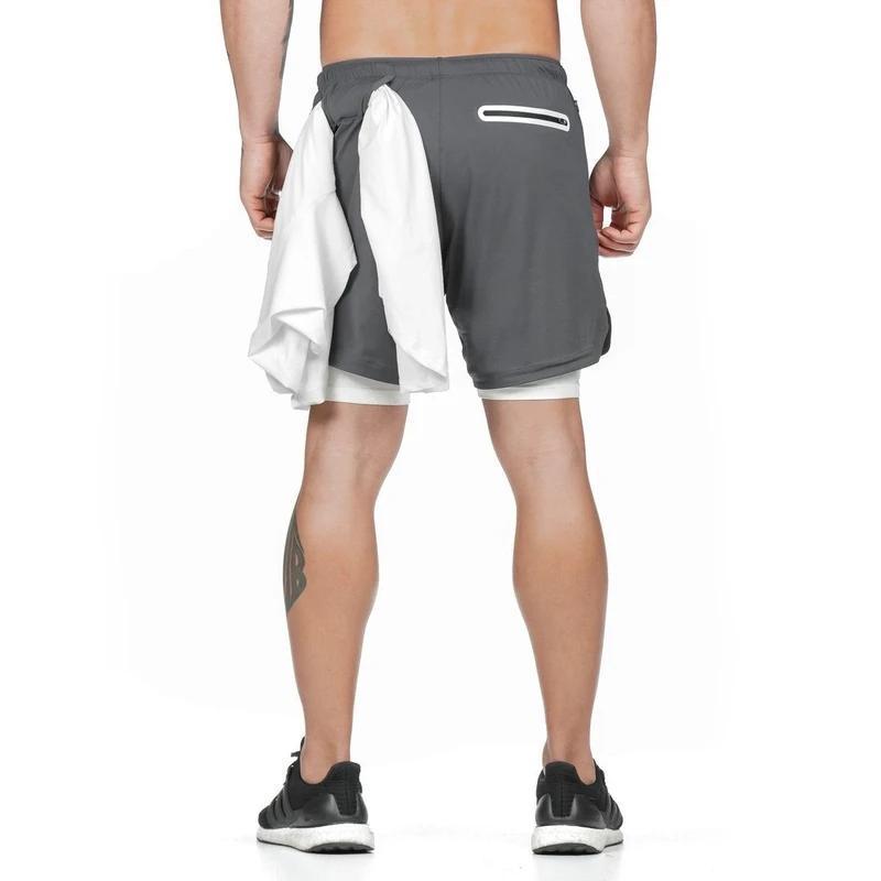 2-in-1 Double-layer Fitness Quick-drying Pants