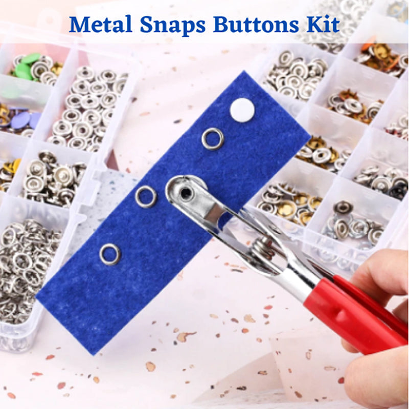 Metal Snaps Buttons Kit
