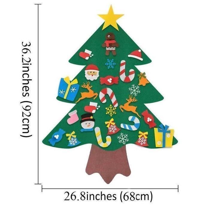 DIY Felt Christmas Tree（Best Gift For Children.）