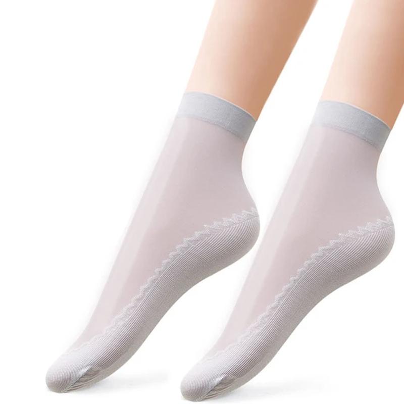 Silky Anti-Slip Cotton Socks（5 Pairs）