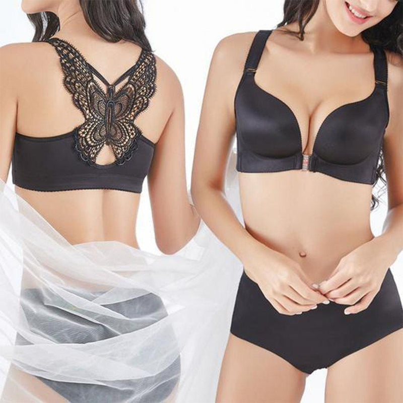 Seamless Front Closure Butterfly Bra